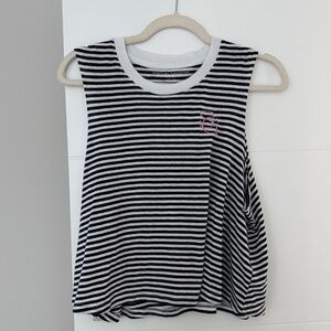 Spiritual Gangster Striped Tank Top, Size: XL
